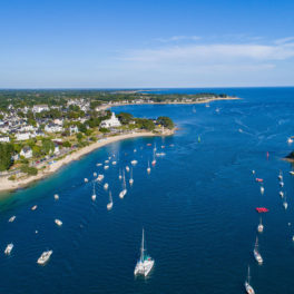 Camping Le Letty - Vue aérienne du port de Benodet