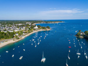 Camping Le Letty - Vue aérienne du port de Benodet